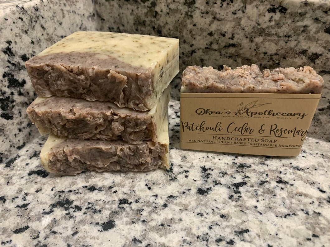 Patchouli Cedar & Rosemary Soap